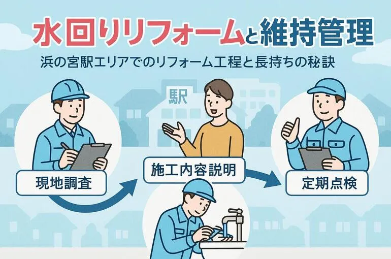 浜の宮駅周辺の水回りリフォームの流れとメンテナンスの重要ポイント