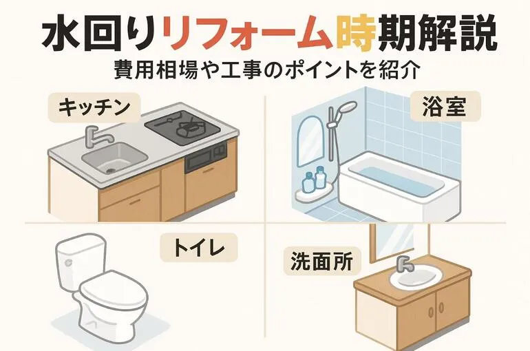 水回りリフォームの時期はいつが正解？費用相場や設備ごとの耐用年数・リスクと賢いタイミングを徹底解説