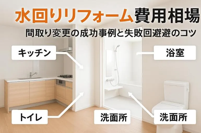 水回りリフォームで間取り変更の費用相場と事例を徹底解説！失敗しないポイントと成功のコツ