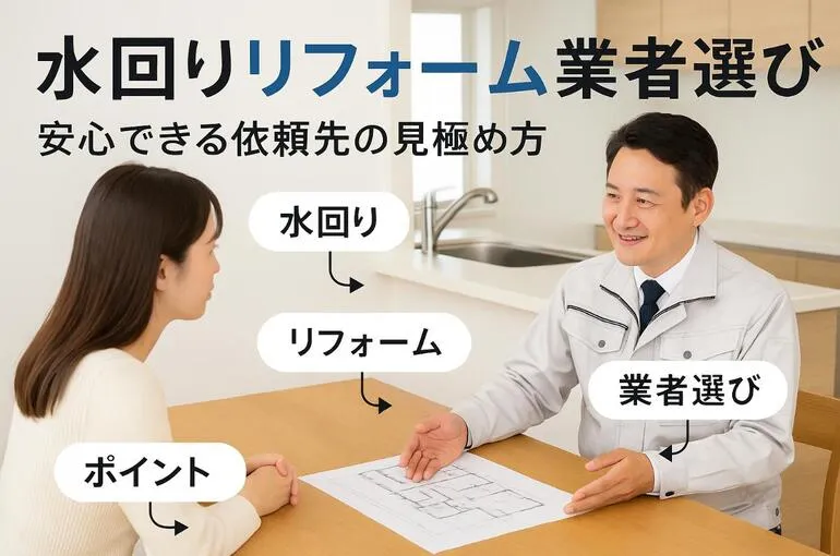 水回りリフォームはどこに頼む？業者選びのポイント