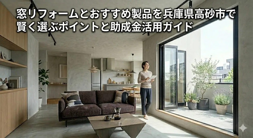 窓リフォームとおすすめ製品を兵庫県高砂市で賢く選ぶポイントと助成金活用ガイド